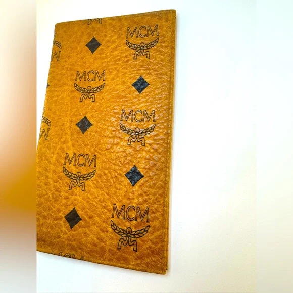 MCM Long Wallet Passport Holder Cognac Visetos Germany Authentic Vintage MCM - Picture 14 of 14